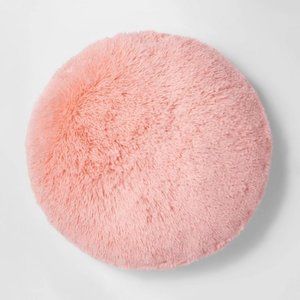 round pink pillow